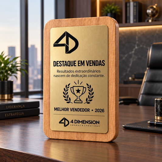 Placa da Excelência — Metal