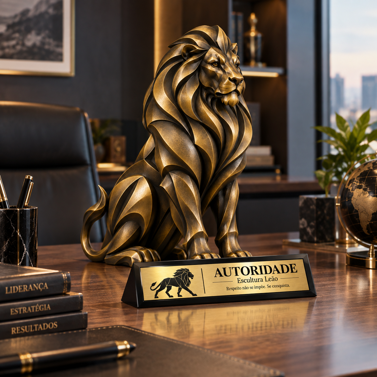 AUTORIDADE — Escultura Leão